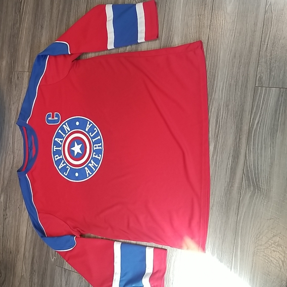 Marvel Other - Marvel Captain America men's sz 2X long sleeve Jersey